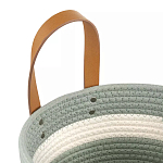 Корзина для хранения с ручками Interlacement Green варинант исполнения - 2 | Loft Concept в Ростове-на-Дону