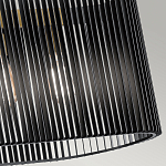 Люстра подвесная овальной формы с металлическим решетчатым абажуром матово-черного цвета и 5 лампами Kichler варинант исполнения - 5 | Loft Concept в Ростове-на-Дону