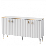 Консоль четырёхдверная с белым рельефным фасадом Expanses of Beauty варинант исполнения - 1 | Loft Concept в Ростове-на-Дону