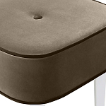 Квадратный мягкий пуф на белых ножках Winton Pouf Square варинант исполнения - 4 | Loft Concept в Ростове-на-Дону