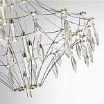 Люстра подвесная из металла с прозрачными подвесками из хрусталя Quasar 93 варинант исполнения - 10 | Loft Concept в Ростове-на-Дону