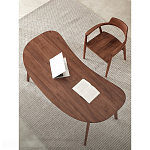 Стол рабочий округлой формы с ящиком  Working Moonnut Table варинант исполнения - 4 | Loft Concept в Ростове-на-Дону