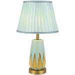 Настольная лампа с абажуром Femia Turquoise Gold Table Lamp варинант исполнения - 1 | Loft Concept в Ростове-на-Дону