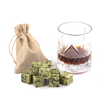 Камни для охлаждения виски из натурального камня змеевик Natural Stone Cube варинант исполнения - 5 | Loft Concept в Ростове-на-Дону