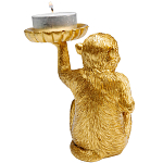 Подсвечник золотая обезьяна с блюдцем Golden Monkey варинант исполнения - 3 | Loft Concept в Ростове-на-Дону