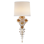 Бра с цветочным основанием и тканевым абажуром Tugella Flower Lamp варинант исполнения - 1 | Loft Concept в Ростове-на-Дону