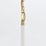 Подвесной светильник с плафоном в форме плоского купола и белой шарообразной лампой Eurofase варинант исполнения - 13 | Loft Concept в Ростове-на-Дону