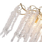 Люстра подвесная с изогнутыми золотистыми элементами и хрустальными подвесками FAIRYTREE Light варинант исполнения - 2 | Loft Concept в Ростове-на-Дону