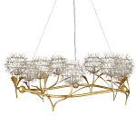 Люстра круглая с декором в виде цветков одуванчика Hanging Dandelion варинант исполнения - 4 | Loft Concept в Ростове-на-Дону