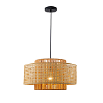 Подвесной светильник с абажуром из плтеного бамбука Light Inside the Cell варинант исполнения - 2 | Loft Concept в Ростове-на-Дону