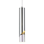 Подвесной светильник Metal Acrylic Tube Chrome Hanging Lamp варинант исполнения - 1 | Loft Concept в Ростове-на-Дону