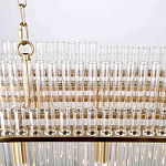 Люстра подвесная овальная со стеклянными трубками Nembus варинант исполнения - 4 | Loft Concept в Ростове-на-Дону