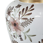 Ваза с нежным цветочным узором в пастельных тонах и крышкой с золотым акцентом Chinoiserie Ceramics варинант исполнения - 3 | Loft Concept в Ростове-на-Дону