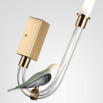 Бра с прозрачной изогнутой трубкой и декоративной фигуркой птицы Ganthea варинант исполнения - 4 | Loft Concept в Ростове-на-Дону