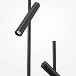 Напольный торшер светодионый черный Lumen Duo варинант исполнения - 3 | Loft Concept в Ростове-на-Дону