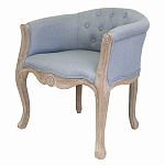 Кресло низкое в стиле прованс Louis French Armchair light blue flax варинант исполнения - 3 | Loft Concept в Ростове-на-Дону