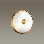 Бра круглое с матовым стеклянным плафоном и металлической окантовкой Soft Halo варинант исполнения - 4 | Loft Concept в Ростове-на-Дону