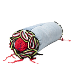 Подушка из джинсовой одежды и вязания Heart&Brain 2 варинант исполнения - 2 | Loft Concept в Ростове-на-Дону