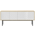 Длинная тумба с зеркальным декором Serena варинант исполнения - 8 | Loft Concept в Ростове-на-Дону