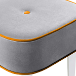 Квадратный мягкий пуф на белых ножках Winton Pouf Square варинант исполнения - 12 | Loft Concept в Ростове-на-Дону