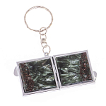 Зеркало брелок складное двухстороннее из натурального камня Серафинит Stone Mirrors варинант исполнения - 6 | Loft Concept в Ростове-на-Дону