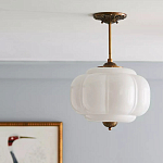 Подвесной светильник с абажуром из молочного стекла Vintage Charm варинант исполнения - 2 | Loft Concept в Ростове-на-Дону