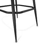 Барный стул со спинкой и подлокотниками на 4-х металлических ножках Douglas Rhombus Синий Велюр варинант исполнения - 4 | Loft Concept в Ростове-на-Дону