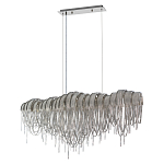 Люстра подвесная с металлическими дугами и длинными цепочками 115 см Atlantis Chain варинант исполнения - 9 | Loft Concept в Ростове-на-Дону