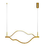 Подвесной светильник волнообразный изогнутый цвета латунь 3000К Spiral Lighting варинант исполнения - 2 | Loft Concept в Ростове-на-Дону