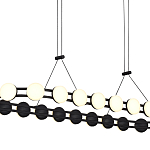 Люстра овальная с круглыми светодиодными источниками света Maxine Light варинант исполнения - 11 | Loft Concept в Ростове-на-Дону