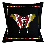 Подушка декоративная бабочка цветной узор Ikat Pattern варинант исполнения - 1 | Loft Concept в Ростове-на-Дону