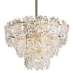 Люстра многоярусная с объемными прозрачными цветами Hanging Flowers варинант исполнения - 1 | Loft Concept в Ростове-на-Дону