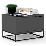 Тумба прикроватная цвета графит с ящиками Strict Lines варинант исполнения - 2 | Loft Concept в Ростове-на-Дону