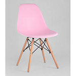 Пластиковый стул на ножках из массива бука Eames Pink варинант исполнения - 1 | Loft Concept в Ростове-на-Дону