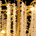 Люстра многоярусная с каркасом из металла и прозрачными подвесками FAIRYTREE Light варинант исполнения - 5 | Loft Concept в Ростове-на-Дону