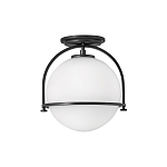 Потолочный светильник с плафоном в форме белого матового шара Hinkley варинант исполнения - 1 | Loft Concept в Ростове-на-Дону