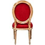 Стул из натурального бука красное с цветным принтом Impressionism in Color варинант исполнения - 2 | Loft Concept в Ростове-на-Дону