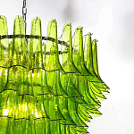 Люстра из семи ярусов зеленого стекла Independence варинант исполнения - 3 | Loft Concept в Ростове-на-Дону