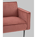 Диван современный вельветовый прямой Worcester Коралл варинант исполнения - 3 | Loft Concept в Ростове-на-Дону