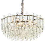 Круглая многоярусная люстра с хрустальным декором Cascade Waterfall Crystal Chandelier 12 варинант исполнения - 1 | Loft Concept в Ростове-на-Дону