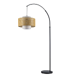 Торшер с декоративным поясом из плетеного бамбука Biuloggicu варинант исполнения - 2 | Loft Concept в Ростове-на-Дону