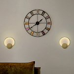 Бра в форме диска из бежевого алебастра Cryptocrystalline Stone варинант исполнения - 3 | Loft Concept в Ростове-на-Дону