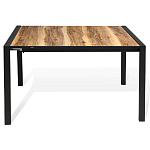 Стол обеденный раздвижной с прямоугольной столешницей на четырех черных ножках Blair варинант исполнения - 2 | Loft Concept в Ростове-на-Дону