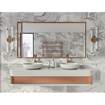 Бра с круглым основанием золотого цвета и двумя вертикальными плафонами Hex Scaffold варинант исполнения - 6 | Loft Concept в Ростове-на-Дону