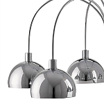 Люстра круглая серебряная с 6-ю плафонами в форме куполов Silver Domes варинант исполнения - 1 | Loft Concept в Ростове-на-Дону