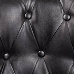 Кресло кожаное с мягкими подлокотниками на 4-х деревянных ножках Logan Leather Armchair black варинант исполнения - 5 | Loft Concept в Ростове-на-Дону