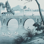 Обои ручная роспись Views of Italy Mare Verde варинант исполнения - 2 | Loft Concept в Ростове-на-Дону