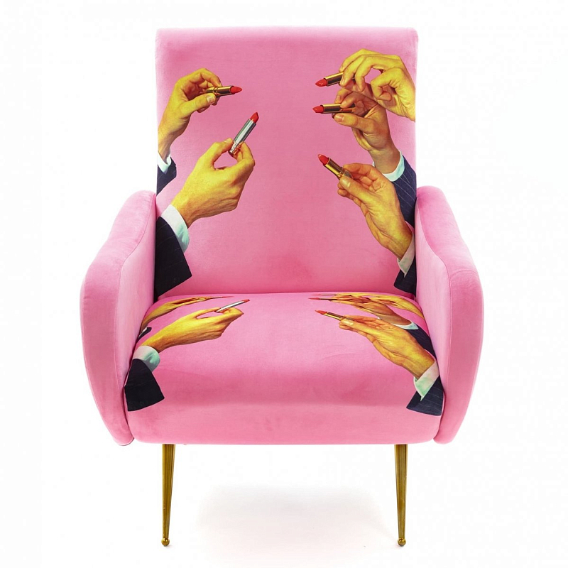 Кресло Seletti Armchair Lipsticks Pink Розовый (Rose) в Ростове-на-Дону | Loft Concept 