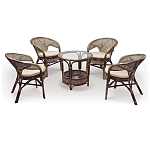 Комплект уличной мебели Sienna Dark Brown варинант исполнения - 1 | Loft Concept в Ростове-на-Дону