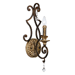 Бра в форме свечи и подвесками в классическом стиле Quoizel варинант исполнения - 1 | Loft Concept в Ростове-на-Дону